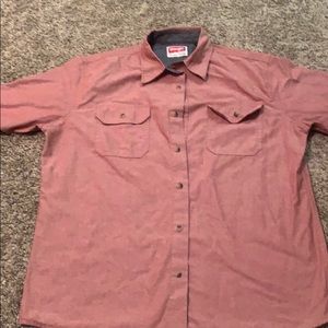 Wrangler Button up shirt size medium